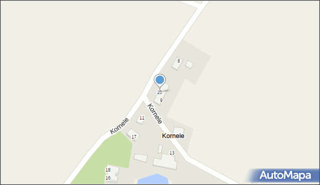 Kornele, Kornele, 10, mapa Kornele