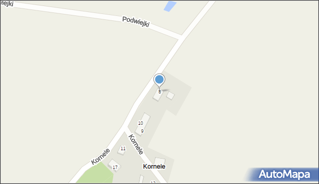 Kornele, Kornele, 8, mapa Kornele