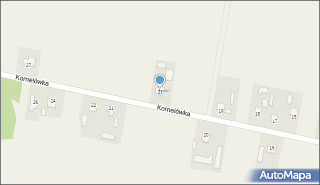 Kornelówka, Kornelówka, 23, mapa Kornelówka