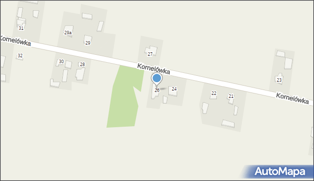 Kornelówka, Kornelówka, 26, mapa Kornelówka