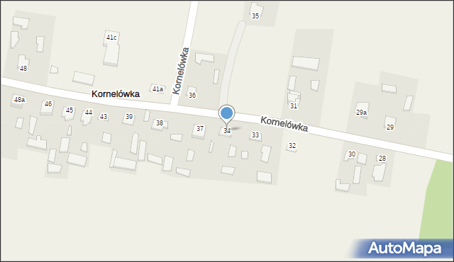 Kornelówka, Kornelówka, 34, mapa Kornelówka