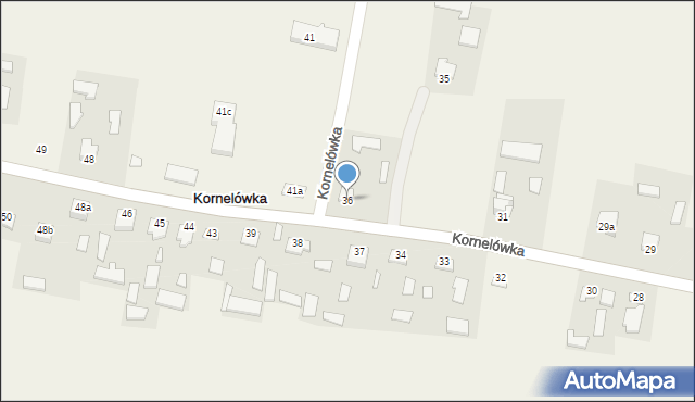 Kornelówka, Kornelówka, 36, mapa Kornelówka