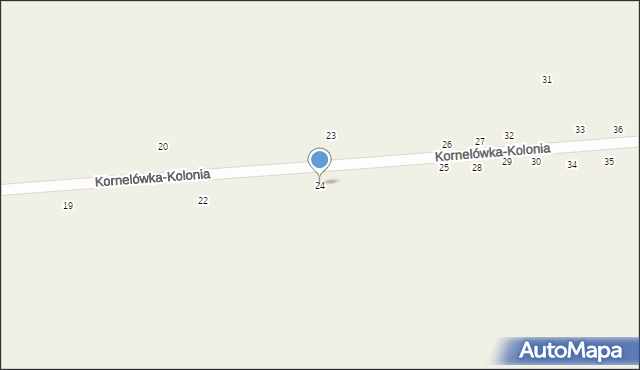 Kornelówka-Kolonia, Kornelówka-Kolonia, 24, mapa Kornelówka-Kolonia