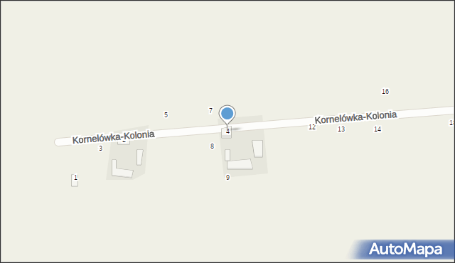 Kornelówka-Kolonia, Kornelówka-Kolonia, 4, mapa Kornelówka-Kolonia