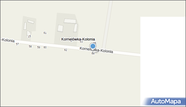 Kornelówka-Kolonia, Kornelówka-Kolonia, 64, mapa Kornelówka-Kolonia