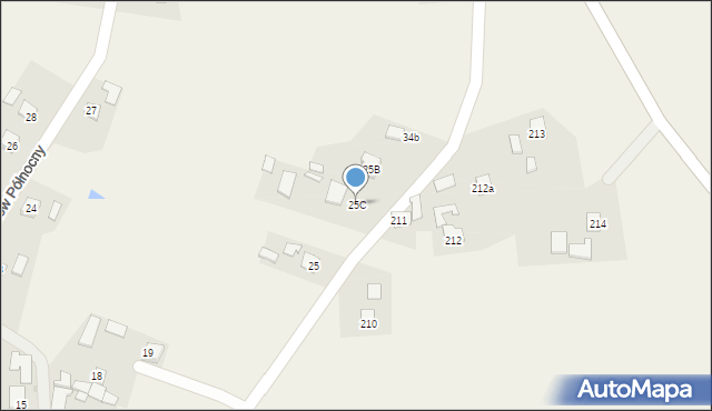 Korniaktów Północny, Korniaktów Północny, 25C, mapa Korniaktów Północny