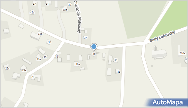 Korniaktów Północny, Korniaktów Północny, 36, mapa Korniaktów Północny