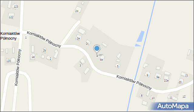 Korniaktów Północny, Korniaktów Północny, 4, mapa Korniaktów Północny