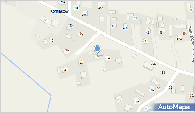 Korniaktów Północny, Korniaktów Północny, 46, mapa Korniaktów Północny