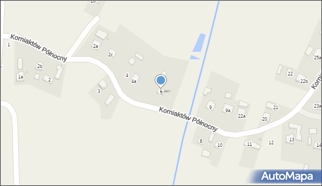 Korniaktów Północny, Korniaktów Północny, 5, mapa Korniaktów Północny