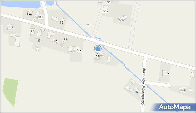 Korniaktów Północny, Korniaktów Północny, 54a, mapa Korniaktów Północny