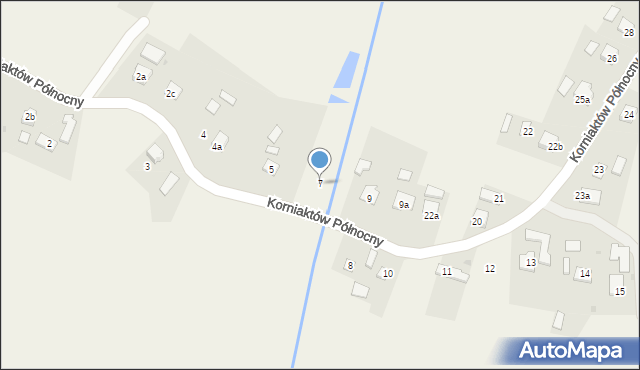 Korniaktów Północny, Korniaktów Północny, 7, mapa Korniaktów Północny