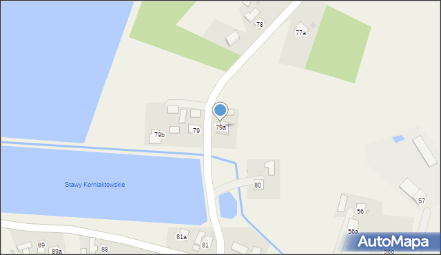 Korniaktów Północny, Korniaktów Północny, 79a, mapa Korniaktów Północny