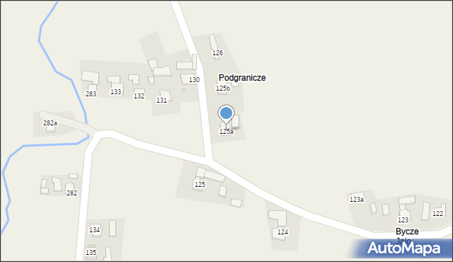 Korniaktów Południowy, Korniaktów Południowy, 125a, mapa Korniaktów Południowy