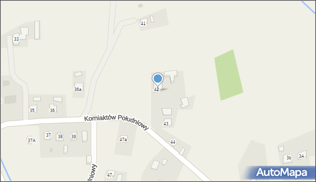Korniaktów Południowy, Korniaktów Południowy, 42a, mapa Korniaktów Południowy