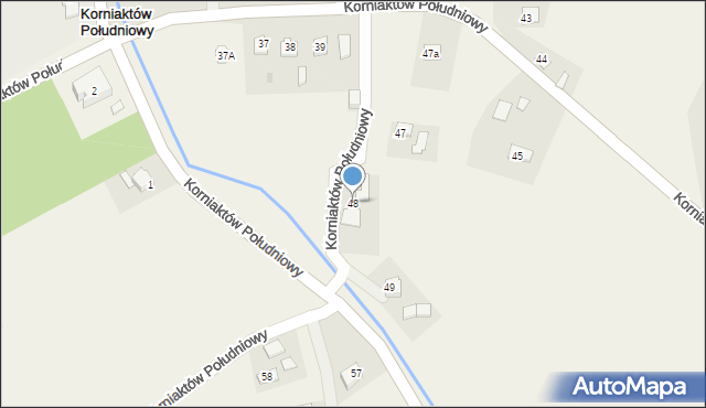Korniaktów Południowy, Korniaktów Południowy, 48, mapa Korniaktów Południowy