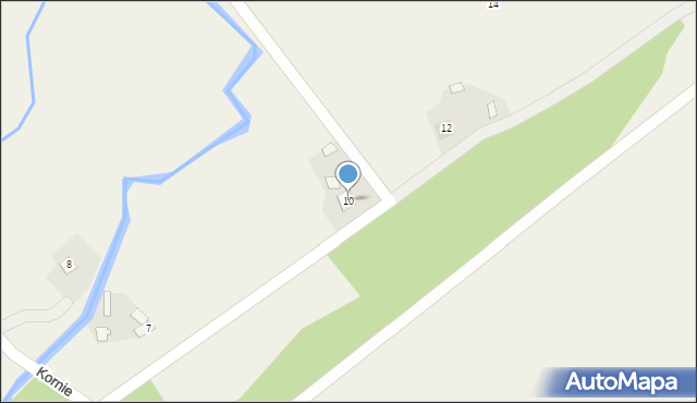 Kornie, Kornie, 10, mapa Kornie