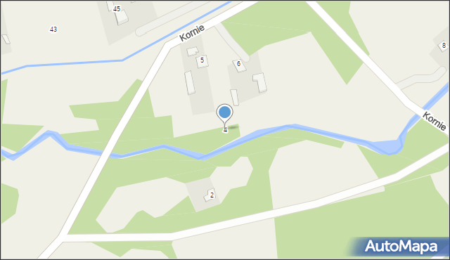 Kornie, Kornie, 4, mapa Kornie