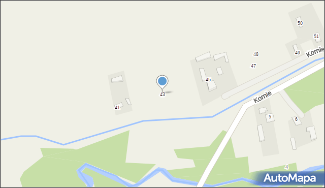 Kornie, Kornie, 43, mapa Kornie