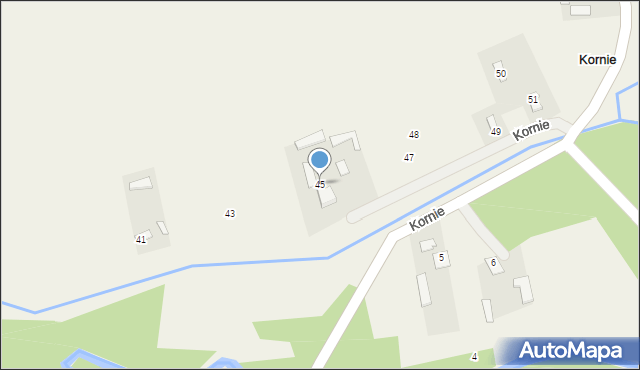 Kornie, Kornie, 45, mapa Kornie
