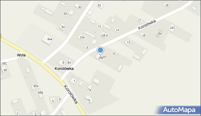 Korolówka, Korolówka, 10b, mapa Korolówka