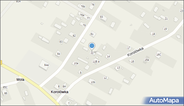 Korolówka, Korolówka, 11, mapa Korolówka