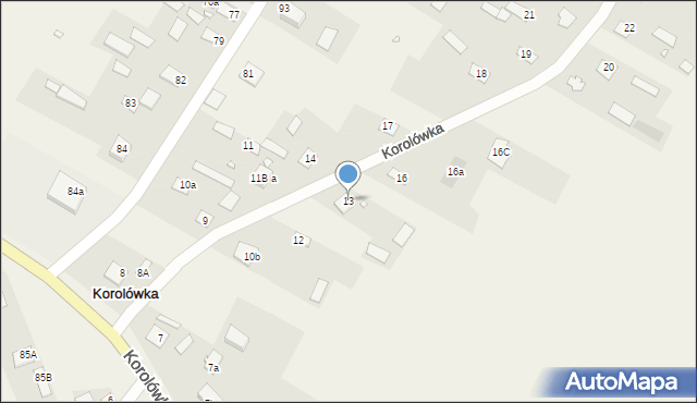 Korolówka, Korolówka, 13, mapa Korolówka