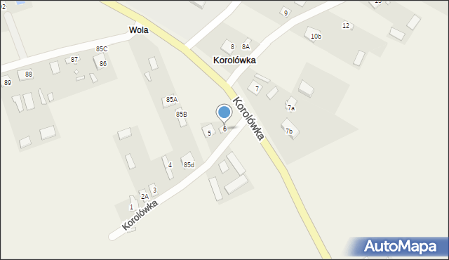 Korolówka, Korolówka, 6, mapa Korolówka