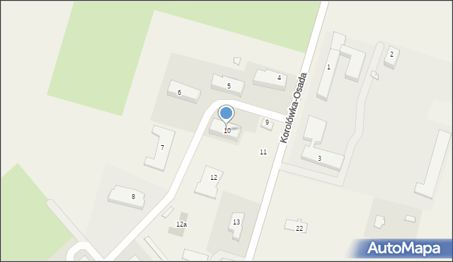 Korolówka-Osada, Korolówka-Osada, 10, mapa Korolówka-Osada