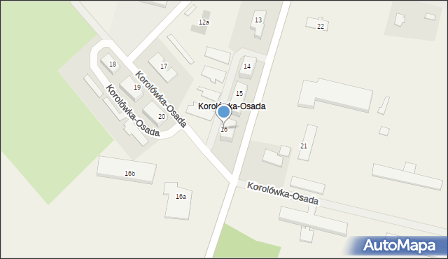 Korolówka-Osada, Korolówka-Osada, 16, mapa Korolówka-Osada