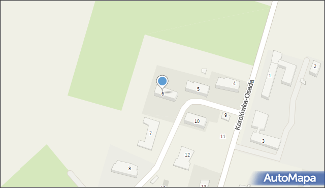 Korolówka-Osada, Korolówka-Osada, 6, mapa Korolówka-Osada