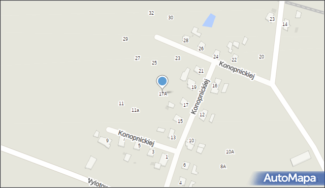 Korsze, Konopnickiej Marii, 17A, mapa Korsze