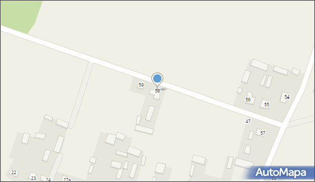 Koryciny, Koryciny, 58, mapa Koryciny