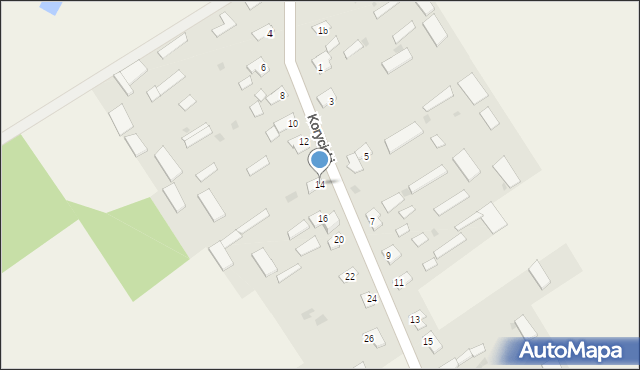 Koryciski, Koryciski, 14, mapa Koryciski