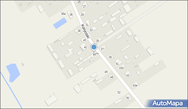 Koryciski, Koryciski, 44, mapa Koryciski