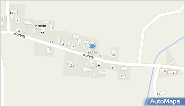 Koryta, Koryta, 16a, mapa Koryta