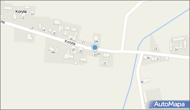 Koryta, Koryta, 21, mapa Koryta
