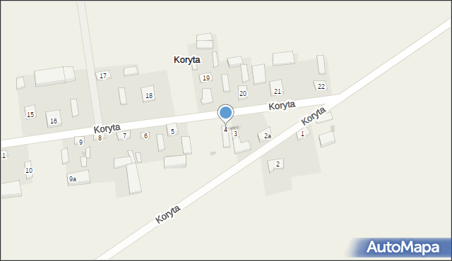 Koryta, Koryta, 4, mapa Koryta