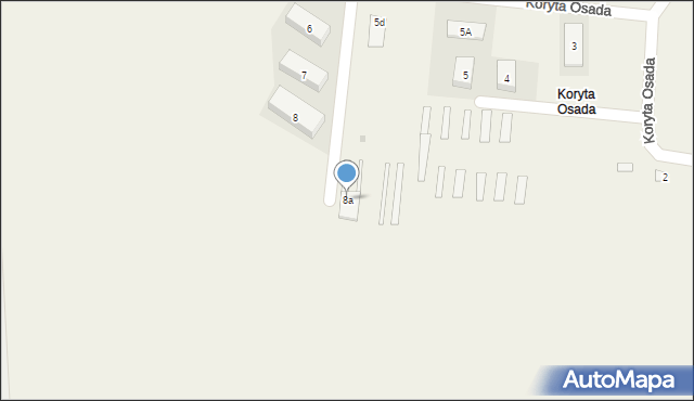 Koryta Osada, Koryta Osada, 8a, mapa Koryta Osada