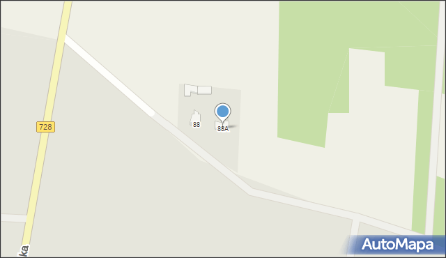 Korytków, Korytków, 88A, mapa Korytków