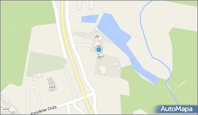 Korytków Duży, Korytków Duży, 154, mapa Korytków Duży