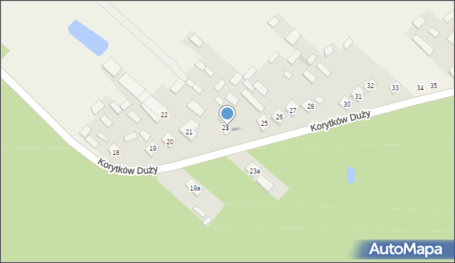 Korytków Duży, Korytków Duży, 24, mapa Korytków Duży