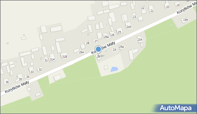 Korytków Mały, Korytków Mały, 29, mapa Korytków Mały