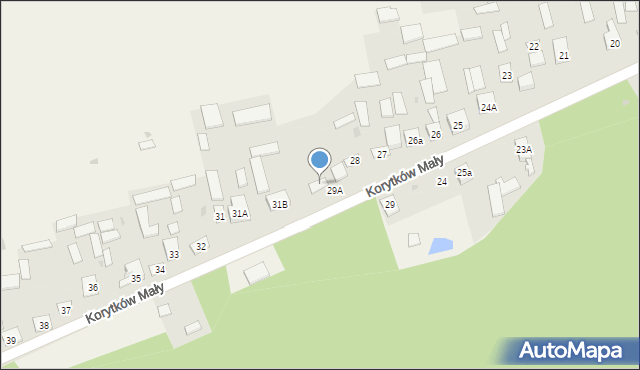 Korytków Mały, Korytków Mały, 30, mapa Korytków Mały