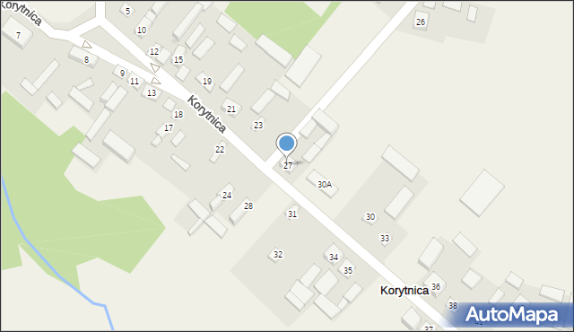 Korytnica, Korytnica, 27, mapa Korytnica