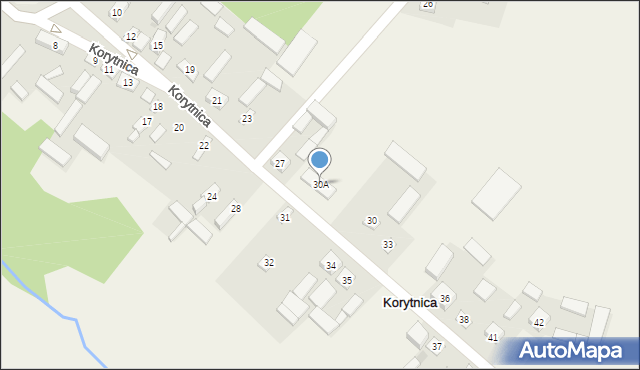 Korytnica, Korytnica, 30A, mapa Korytnica