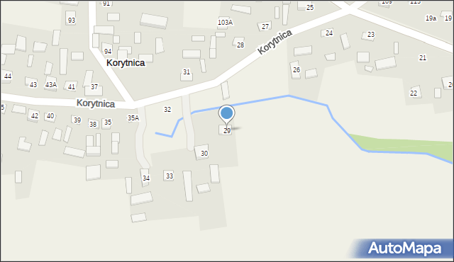 Korytnica, Korytnica, 29, mapa Korytnica