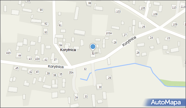 Korytnica, Korytnica, 31, mapa Korytnica