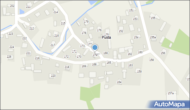 Korytnica, Korytnica, 174, mapa Korytnica