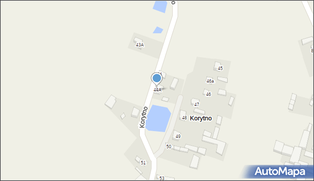 Korytno, Korytno, 44A, mapa Korytno